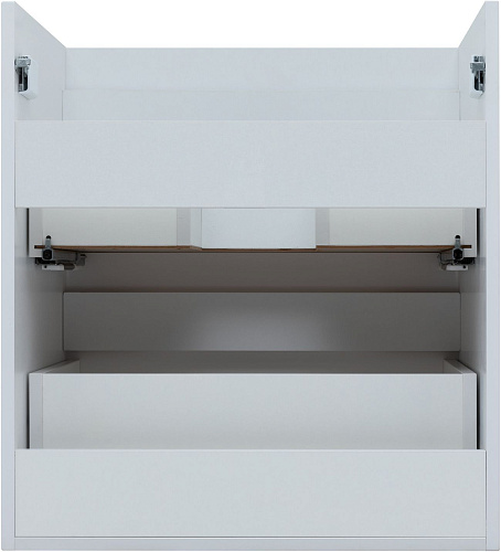 Тумба под раковину Aquanet Практика 60 белый матовый 2 ящика 00330457 напольная/подвесная Тумба под раковину Aquanet Практика 60 белый матовый 2 ящика 00330457 напольная/подвесная