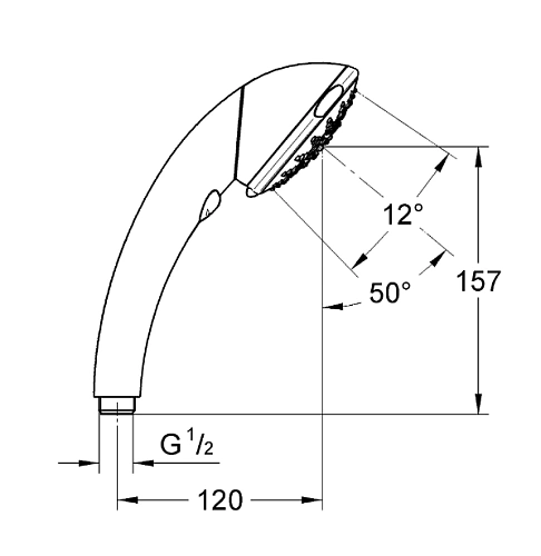 Душевая лейка GROHE Movario (5 режимов) c поворотной головкой душевой лейки, хром (28393000) Душевая лейка GROHE Movario (5 режимов) c поворотной головкой душевой лейки, хром (28393000)