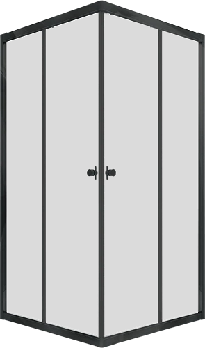 Душевой уголок DIWO Анапа 100х100, профиль черный матовый 569203 Душевой уголок DIWO Анапа 100х100, профиль черный матовый 569203