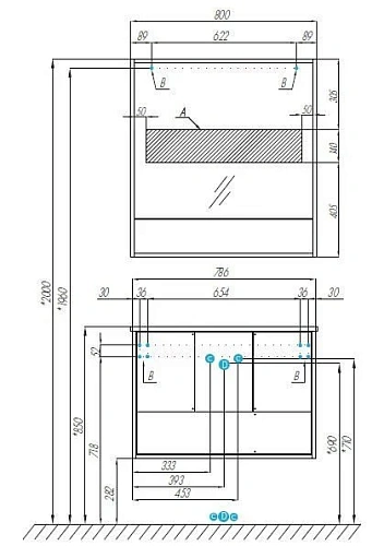 Тумба под раковину Aquaton Ривьера 80 белый матовый 1A239001RVX20 Тумба под раковину Aquaton Ривьера 80 белый матовый 1A239001RVX20