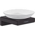 Мыльница AddStoris Hansgrohe 41746670, матовый черный Мыльница AddStoris Hansgrohe 41746670, матовый черный