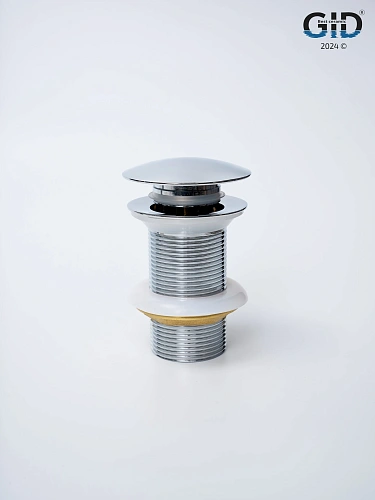 Донный клапан Gid без перелива Ch100 73302K хром 7x7x10 Донный клапан Gid без перелива Ch100 73302K хром 7x7x10
