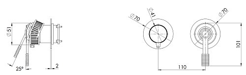 Смеситель для душа Remer Atelier AL93ZPWBBO, белый матовый Смеситель для душа Remer Atelier AL93ZPWBBO, белый матовый