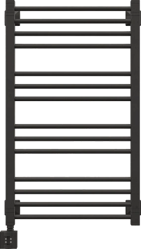Полотенцесушитель электрический EWRIKA Кассандра Pt 90x50 L, черный матовый 510456 Полотенцесушитель электрический EWRIKA Кассандра Pt 90x50 L, черный матовый 510456