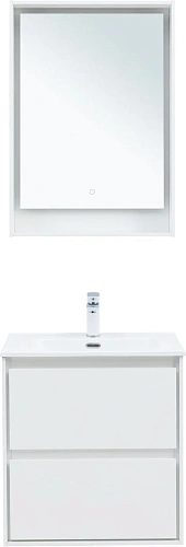 Тумба под раковину Aquanet Милан 60 белый глянец 00336367 подвесная Тумба под раковину Aquanet Милан 60 белый глянец 00336367 подвесная