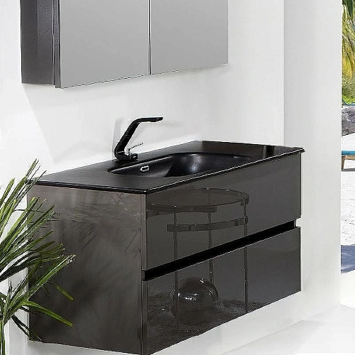 Тумба под раковину Armadi Art VALLESSI 100 Антрацит глянец 837-100-A glossy Тумба под раковину Armadi Art VALLESSI 100 Антрацит глянец 837-100-A glossy