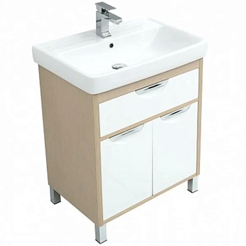 Комплект мебели Aquanet Гретта 70 New светлый дуб (1 ящик, 2 дверцы) 00239430 Комплект мебели Aquanet Гретта 70 New светлый дуб (1 ящик, 2 дверцы) 00239430