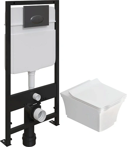 Комплект Унитаз подвесной STWORKI Хадстен SETK3304-0616-001-1-6000 с микролифтом + Система инсталляц 560176 Комплект Унитаз подвесной STWORKI Хадстен SETK3304-0616-001-1-6000 с микролифтом + Система инсталляц 560176