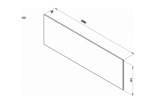 Экран для ванны фронтальный BERGES 180 051004 Экран для ванны фронтальный BERGES 180 051004