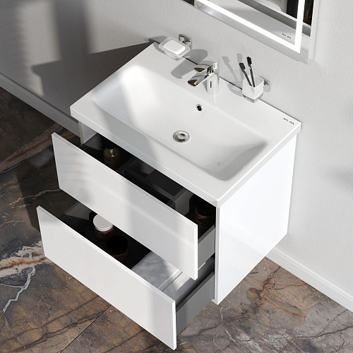 Тумба под раковину AM.PM Gem M90FHX06022WG подвесная, 60 см push-to-open, белый Тумба под раковину AM.PM Gem M90FHX06022WG подвесная, 60 см push-to-open, белый