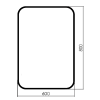 Зеркало SILVER MIRRORS 600x800 без подсветки, рама пластик Мальта-лофт (ФР-00002427) Зеркало SILVER MIRRORS 600x800 без подсветки, рама пластик Мальта-лофт (ФР-00002427)