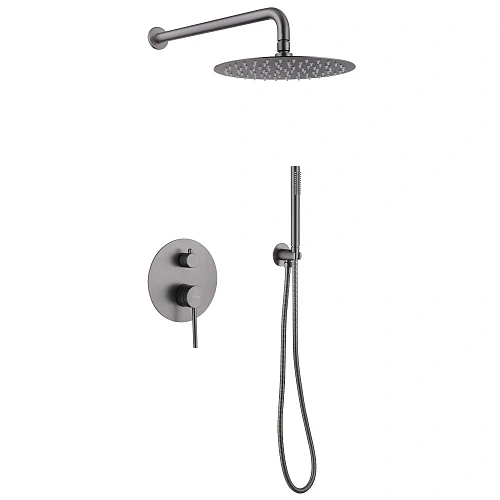 Душевая система ABBER Emotion AF8818NG скрытого монтажа без излива, никель Душевая система ABBER Emotion AF8818NG скрытого монтажа без излива, никель