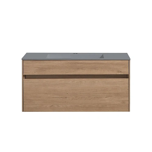 Тумба под раковину Vincea Chiara 1000 подвесная, 1 выкатной ящик soft-close, N.Oak VMC-2C100NO Тумба под раковину Vincea Chiara 1000 подвесная, 1 выкатной ящик soft-close, N.Oak VMC-2C100NO