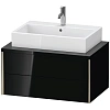 Тумба под раковину Duravit XVIU XV59170B140 80 см черный глянцевый Тумба под раковину Duravit XVIU XV59170B140 80 см черный глянцевый