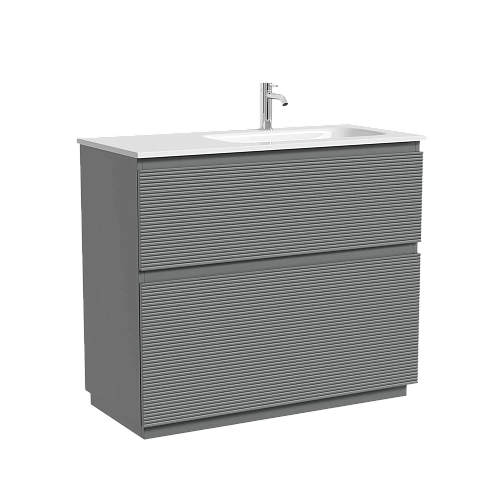 Тумба под раковину SANCOS Folk Floor FL100FRES правая 995х445х850 Ergraut soft, напольная Тумба под раковину SANCOS Folk Floor FL100FRES правая 995х445х850 Ergraut soft, напольная