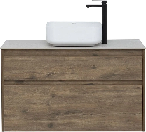 Тумба под раковину Aquanet Nova Lite 100 дуб рустикальный (2 ящика) 00249521 Тумба под раковину Aquanet Nova Lite 100 дуб рустикальный (2 ящика) 00249521