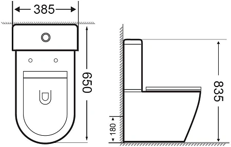Бачок для унитаза Aquanet Cetus-C2 BL-102N-TPT CETUS-C2 Бачок для унитаза Aquanet Cetus-C2 BL-102N-TPT CETUS-C2