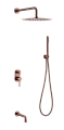 Душевая система Boheme Uno 464-2-CB Copper Brushed с изливом Душевая система Boheme Uno 464-2-CB Copper Brushed с изливом