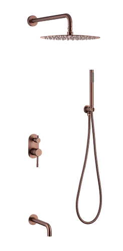 Душевая система Boheme Uno 464-2-CB Copper Brushed с изливом Душевая система Boheme Uno 464-2-CB Copper Brushed с изливом