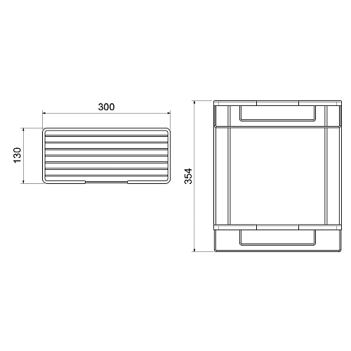 Полка Timo Saona 13083/03 двойная черный Полка Timo Saona 13083/03 двойная черный