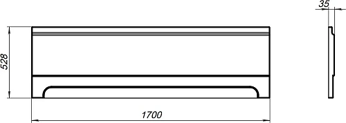 Экран для ванны фронтальный Aquanet Nio 170 00362737 Экран для ванны фронтальный Aquanet Nio 170 00362737