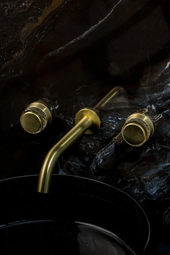 Смеситель для раковины Boheme AURA MAT GOLD встраиваемый 152-2-MG-A Смеситель для раковины Boheme AURA MAT GOLD встраиваемый 152-2-MG-A