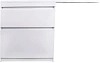 Тумба под раковину Style Line Даллас 150 2 ящика Люкс белая PLUS СС-00002303