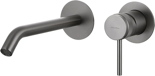 Смеситель для раковины Allen Brau Priority 5.31A03-MG (с внутренней частью) графит брашированный Смеситель для раковины Allen Brau Priority 5.31A03-MG (с внутренней частью) графит брашированный