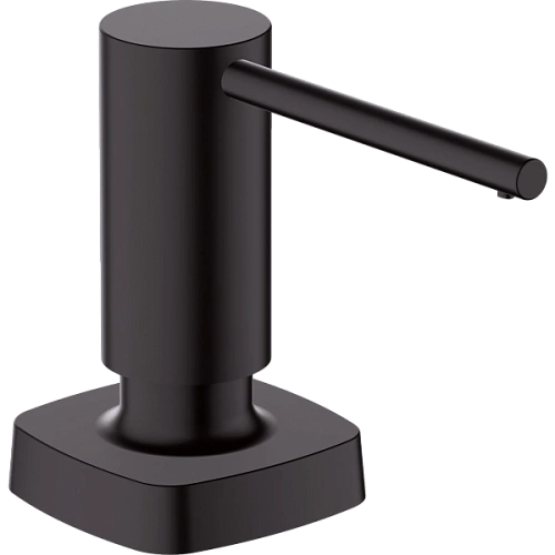 Дозатор жидкого мыла Hansgrohe A71 40468670, матовый черный Дозатор жидкого мыла Hansgrohe A71 40468670, матовый черный