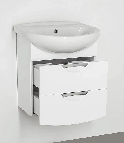 Тумба под раковину Style Line подвесная Жасмин 2 (2 ящ.) ЛС-00000345 Тумба под раковину Style Line подвесная Жасмин 2 (2 ящ.) ЛС-00000345