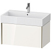 Картинка анонса товара «тумба под раковину duravit xviu xv42360b122 подвесная 78 см белая/шампань»