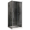 Картинка анонса товара «душевой уголок abber schwarzer diamant ag02080h 80x80 см универсальный, профиль хром, стекло прозрачное»