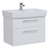 Тумба под раковину DREJA Q MAX, 70 см, подвесная, 2 ящика, белый глянец 77.0005W Тумба под раковину DREJA Q MAX, 70 см, подвесная, 2 ящика, белый глянец 77.0005W