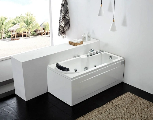 Акриловая ванна Gemy G9006-1.7 B R 172x77 прямоугольная, правая, гидромассажная Акриловая ванна Gemy G9006-1.7 B R 172x77 прямоугольная, правая, гидромассажная