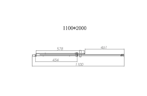 Душевая дверь Vincea Dice VDS-4D120CLB, 1200, черный, стекло прозрачное VDS-4D110CLB Душевая дверь Vincea Dice VDS-4D120CLB, 1200, черный, стекло прозрачное VDS-4D110CLB
