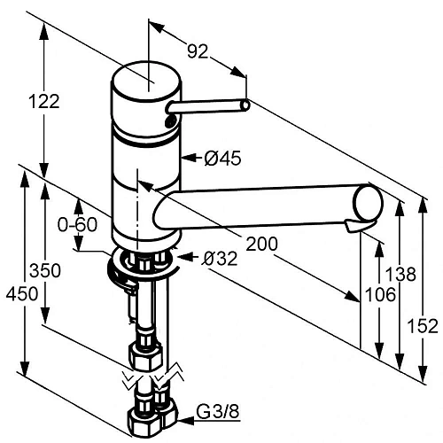 Смеситель для кухни Kludi Scope 339390575 для безнапорных водонагревателей, хром Смеситель для кухни Kludi Scope 339390575 для безнапорных водонагревателей, хром