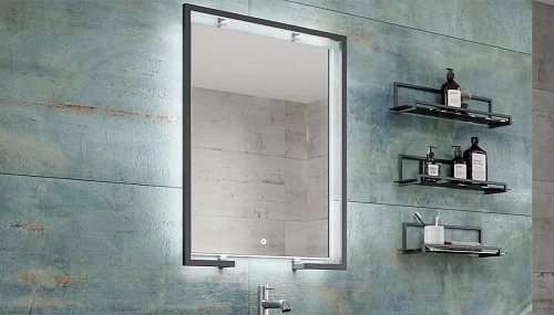 Рама металлическая для зеркала Velvex Gelou 60 Black kmGEL.1-54 Рама металлическая для зеркала Velvex Gelou 60 Black kmGEL.1-54