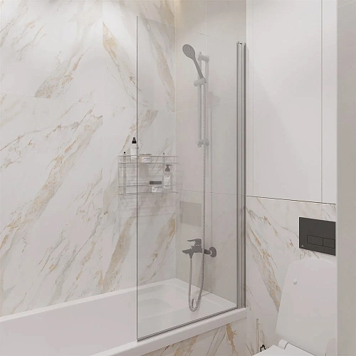 Шторка на ванну DIWO Коломна 4GW005 распашная, 60x150 507485 Шторка на ванну DIWO Коломна 4GW005 распашная, 60x150 507485