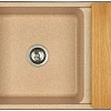Кухонная мойка Aquaton Беллис 87 1A724832BS220 из литого мрамора, песочный Кухонная мойка Aquaton Беллис 87 1A724832BS220 из литого мрамора, песочный