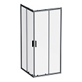 Детальная картинка товара «душевой уголок am.pm gem w90g-403-9090bt 90x90 черный матовый, стекло прозрачное»