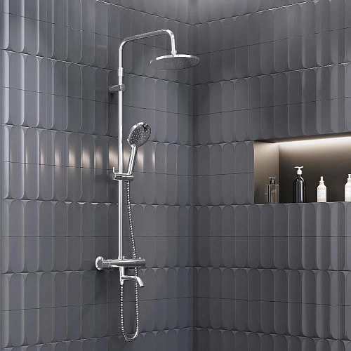 Душевая система Damixa Jupiter 977810000 с термостатом хром Душевая система Damixa Jupiter 977810000 с термостатом хром