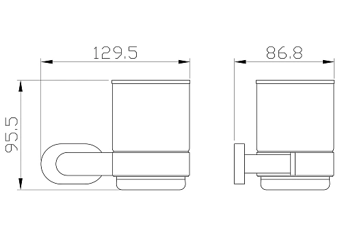 Стакан Wonzon & Woghand глянцевое золото (WW-8421-LG) Стакан Wonzon & Woghand глянцевое золото (WW-8421-LG)
