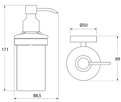Дозатор жидкого мыла Iddis Calipso CALMBG0i46 Дозатор жидкого мыла Iddis Calipso CALMBG0i46