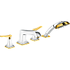 Картинка анонса товара «смеситель на борт ванны hansgrohe metropol classic 31441090, хром/под золото»