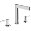 Картинка анонса товара «смеситель для раковины hansgrohe finoris 160, на 3 отверстия, со сливным клапаном push-open 76034000»