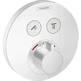 Смеситель для душа Hansgrohe ShowerSelect S, для 2 потребителей, СМ 15743700, матовый белый термоста Смеситель для душа Hansgrohe ShowerSelect S, для 2 потребителей, СМ 15743700, матовый белый термоста