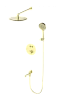 Душевая система Wonzon &amp; Woghand с термостатом, встраиваемая, брашированное золото (WW-88929010-BG)