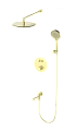 Душевая система Wonzon & Woghand с термостатом, встраиваемая, брашированное золото (WW-88929010-BG) Душевая система Wonzon & Woghand с термостатом, встраиваемая, брашированное золото (WW-88929010-BG)
