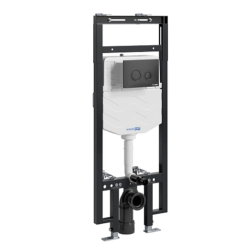 Инсталляция для унитаза WasserKRAFT Dinkel 58TLT.010.ME.MB01 с клавишей смыва черный Инсталляция для унитаза WasserKRAFT Dinkel 58TLT.010.ME.MB01 с клавишей смыва черный