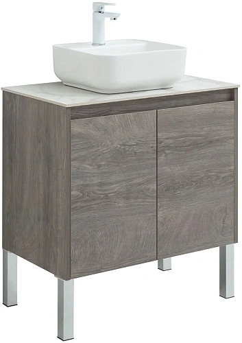 Тумба под раковину Aquanet Nova Lite 75 дуб рошелье (2 дверцы) 00298851 Тумба под раковину Aquanet Nova Lite 75 дуб рошелье (2 дверцы) 00298851